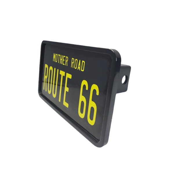 Rectangular Mother Road Route 66 - Hitch Cover