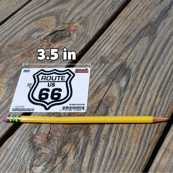 3.5" x 2.5" Route 66 Stickers - 20 Pack - READY TO SHIP