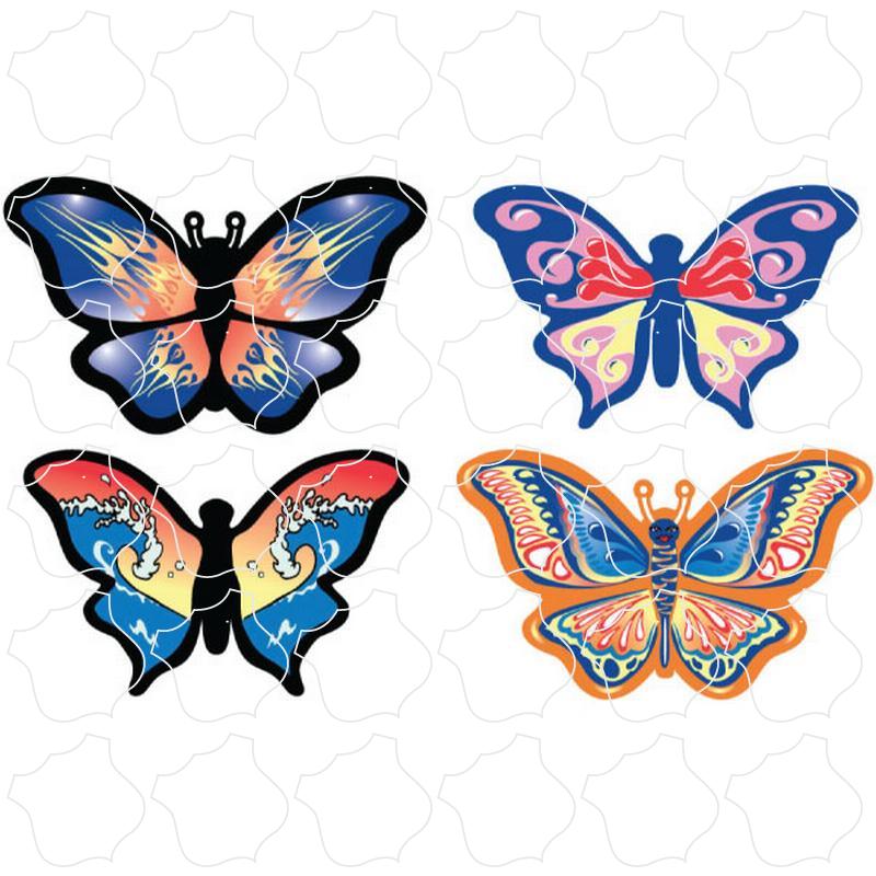 4 Butterflies