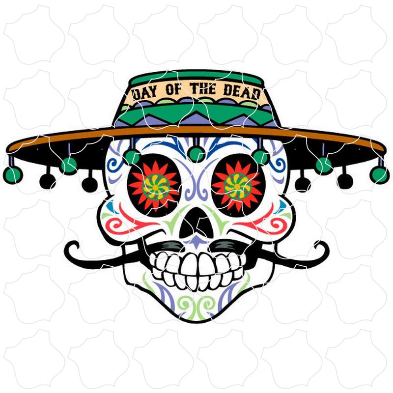 Day of the Dead Tassel Hat Sugar Skull