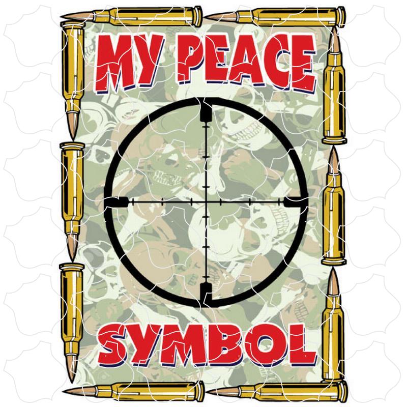 My Peace Symbol My Peace Symbol Target & Bullets Vertical