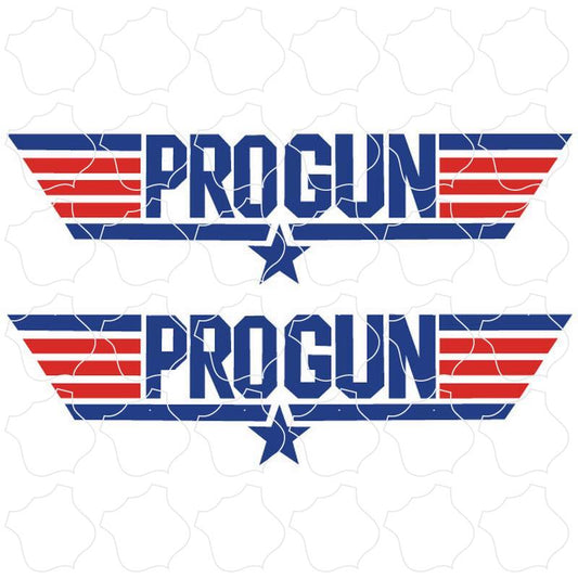 Progun Double Set Pro Gun 2 Up Sticker Sheet