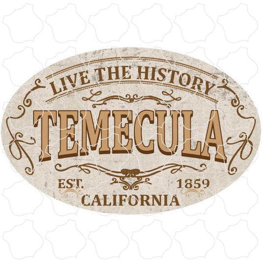 Temecula, California Antique Style Oval