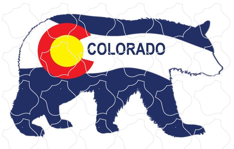 Colorado Colorado Flag Bear