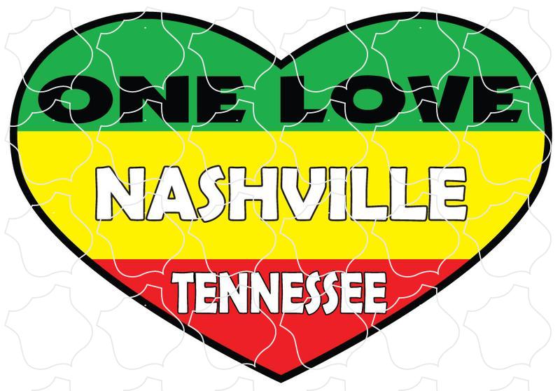 Nashville One Love Heart