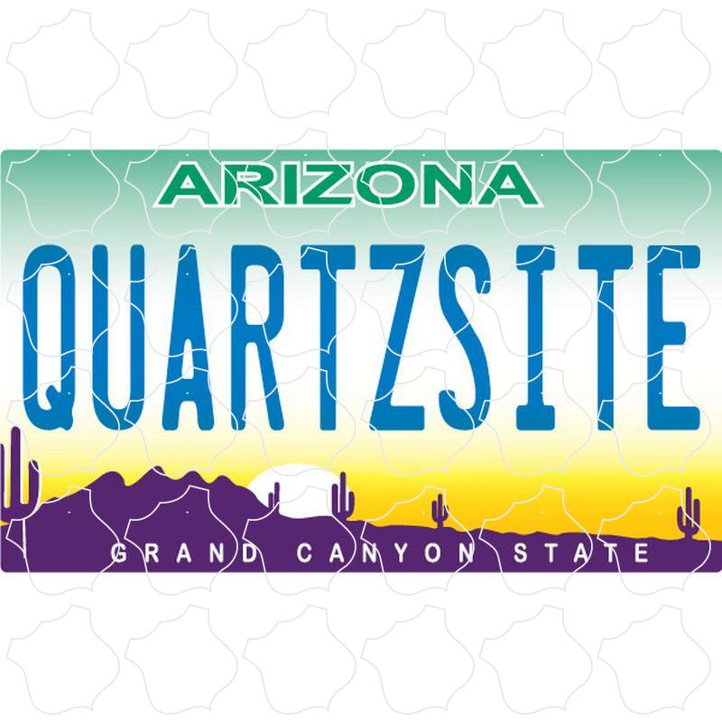 Quartzsite, Arizona Arizona License Plate
