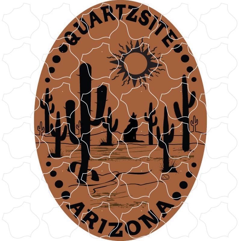 Quartzsite, Arizona Copper Desert Oval