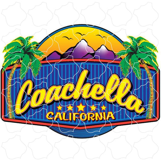 Coachella California Purple Mountains