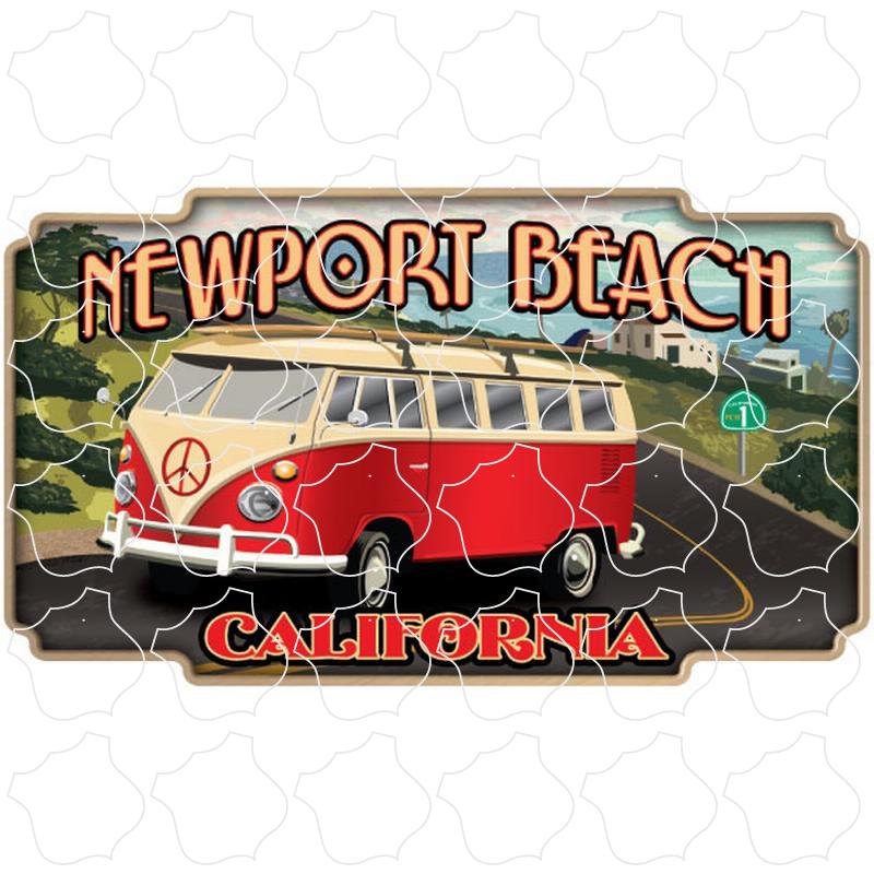 Newport Beach, CA Vintage Bus on PCH