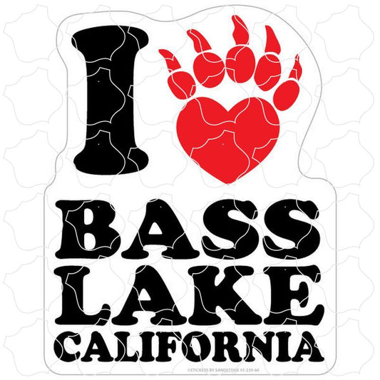 Bass Lake, CA Bear Paw Heart