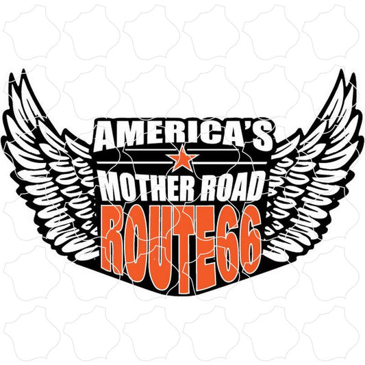 Route 66 America's Mother Road Wings