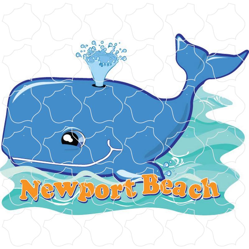 Newport Beach, CA Cartoon Whale