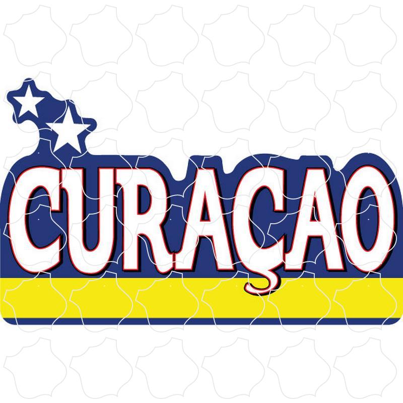 Curacao Curacao Flag Cutout