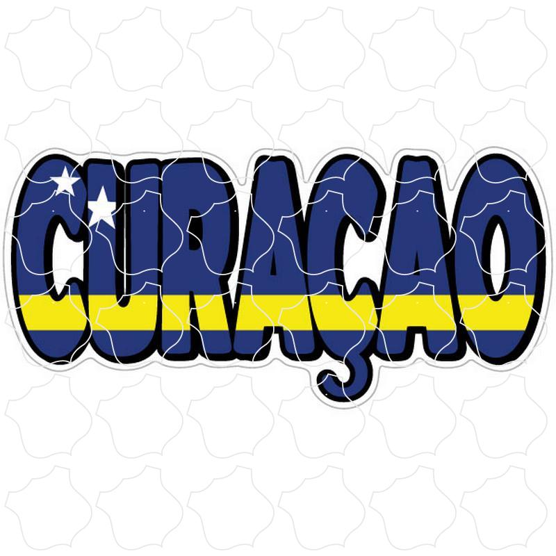 Curacao Curacao Flag Letters