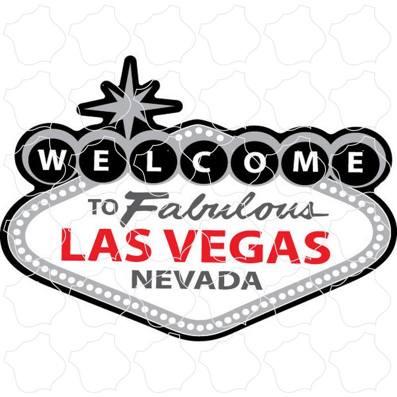 Las Vegas, Nevada Grey Silver Welcome Sign