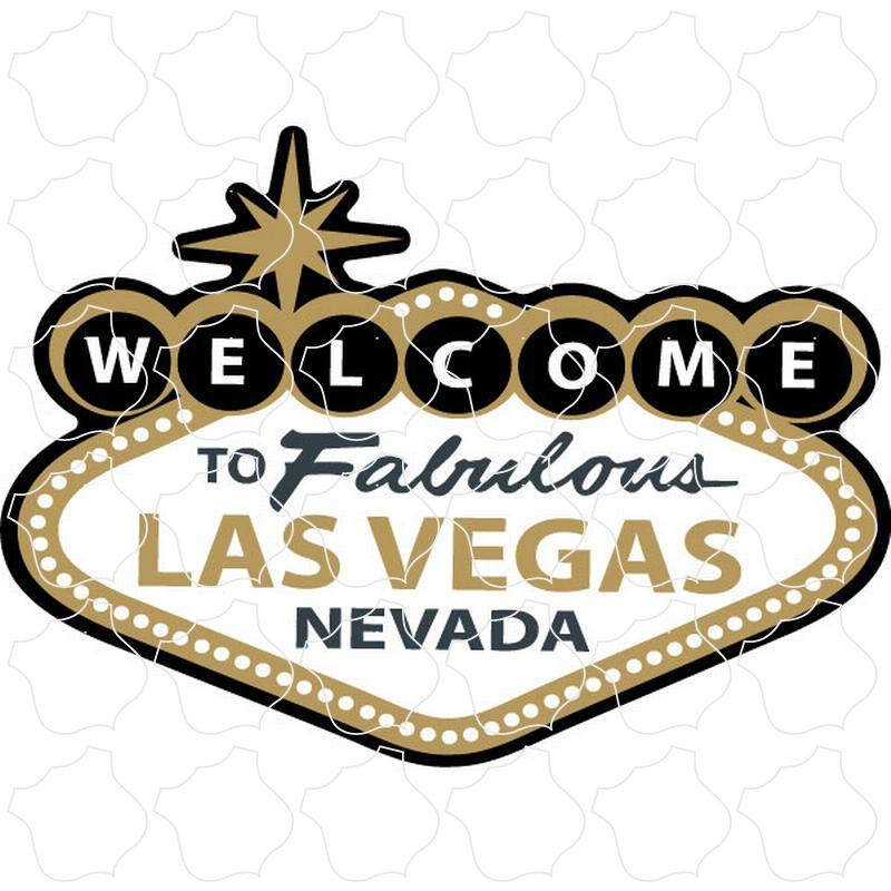 Las Vegas, Nevada Gold Welcome Sign