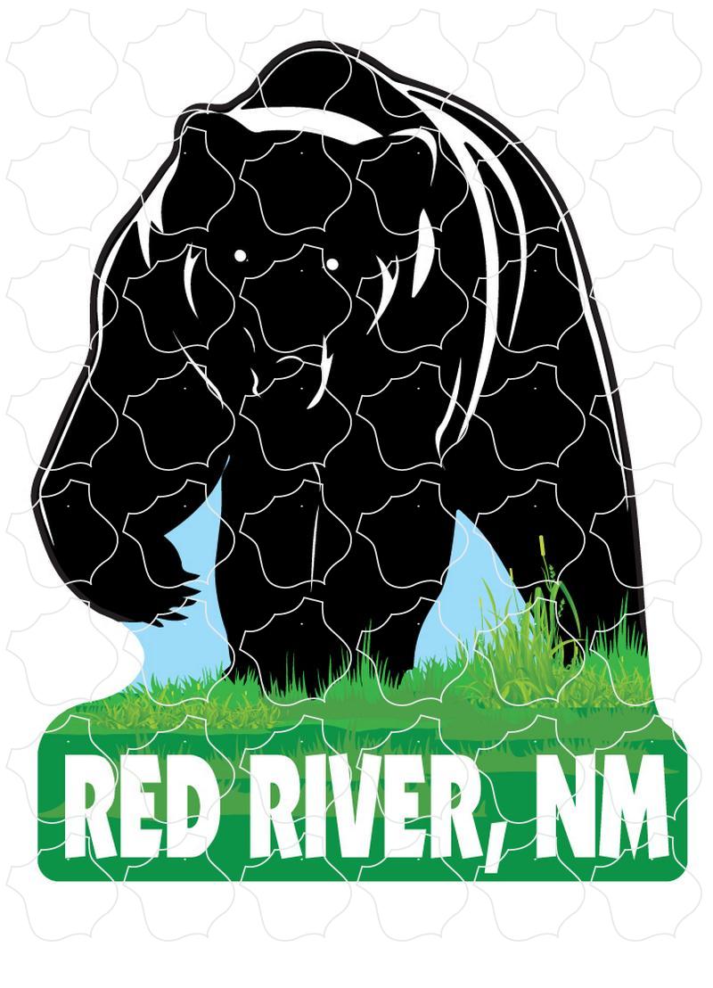Red River, NM Black Bear Silhouette