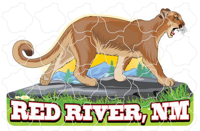 Red River, NM Walking Cougar