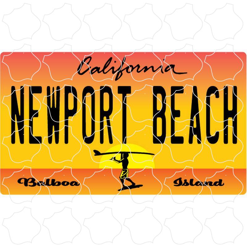 Newport Beach, CA Endless Summer License Plate