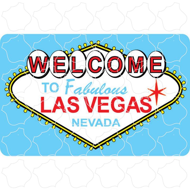 Las Vegas, Nevada Blue Welcome Sign