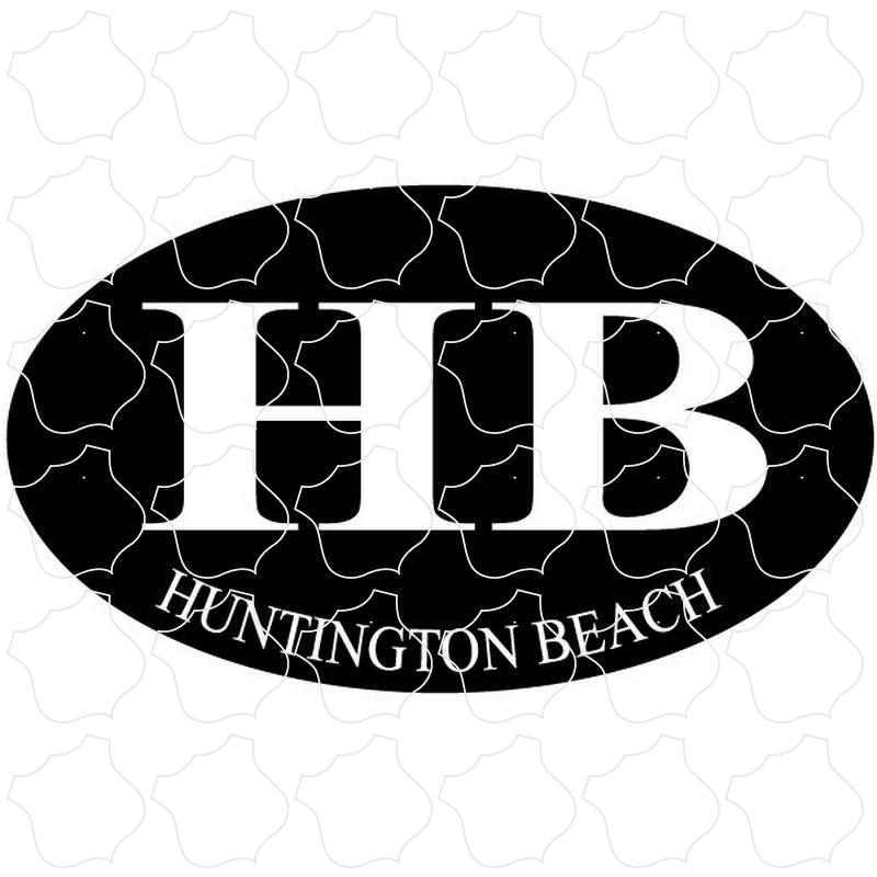 Huntington Beach, CA Black Euro Oval