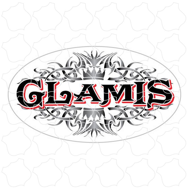 Glamis Tribal Pattern Euro Oval