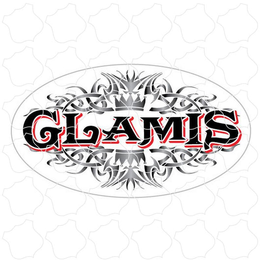 Glamis Tribal Pattern Euro Oval