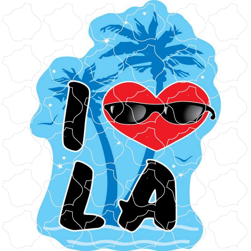 Los Angeles Blue I Heart LA