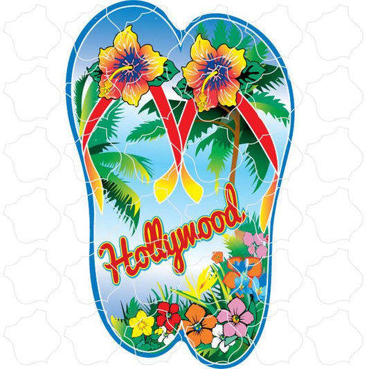 Hollywood, CA Flower Flip Flops