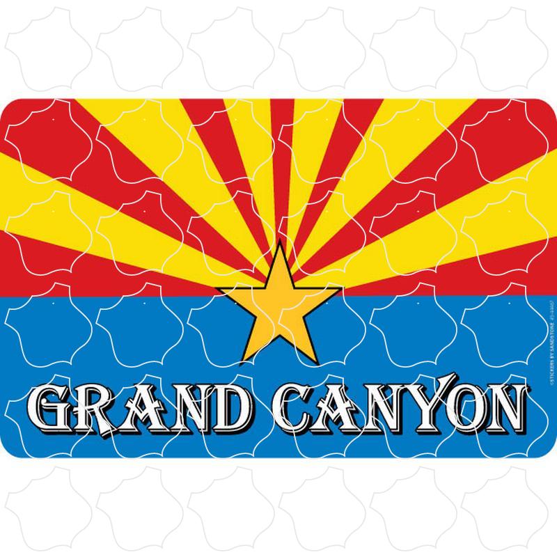 Grand Canyon, AZ Arizona Flag