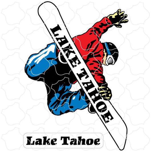 Lake Tahoe Male Snowboarder