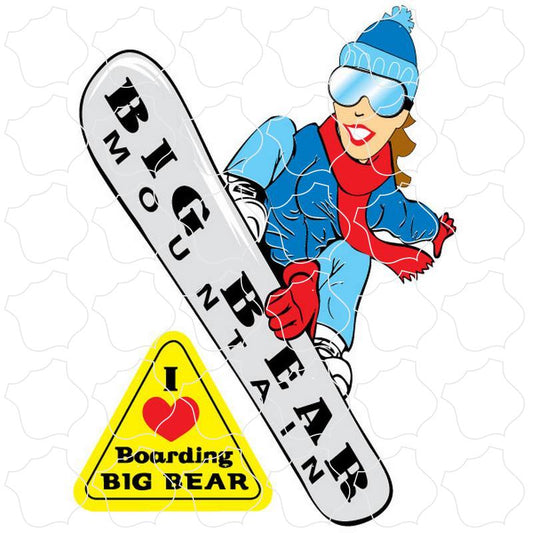 Big Bear Female Snowboarder