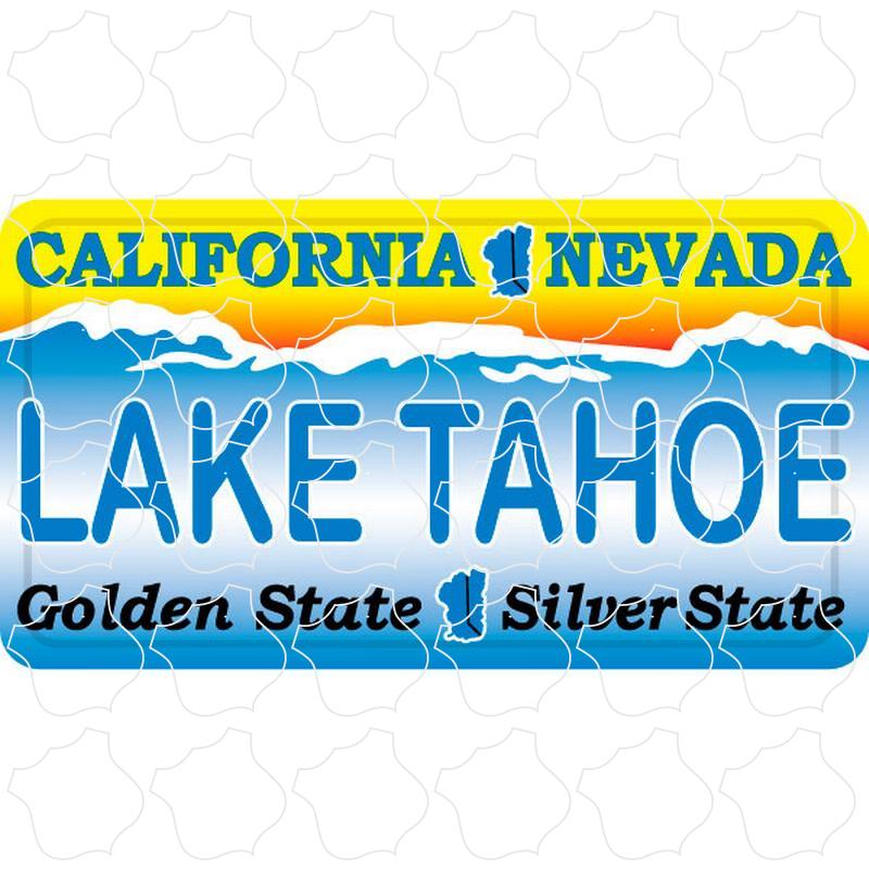 Lake Tahoe Nevada License Plate