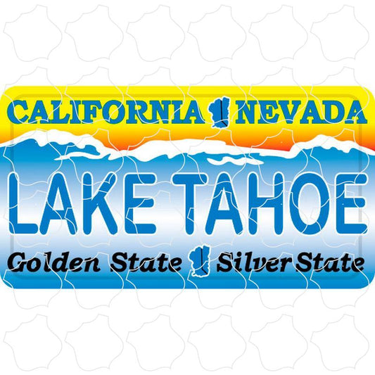 Lake Tahoe Nevada License Plate