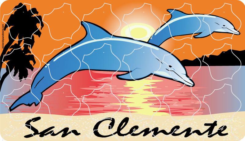 San Clemente Dolphins Sunset