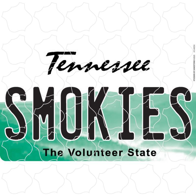 Great Smoky Mountains SMOKIES Licence Plate