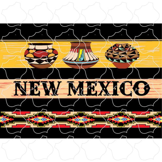 New Mexico Southwest Pottery Rectangle