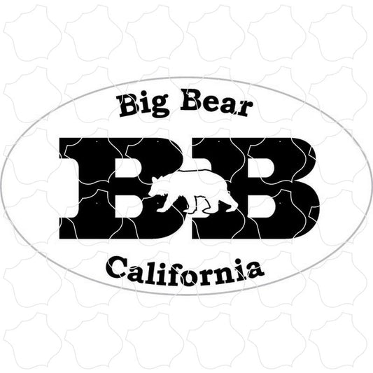 Big Bear California Bear Euro Oval