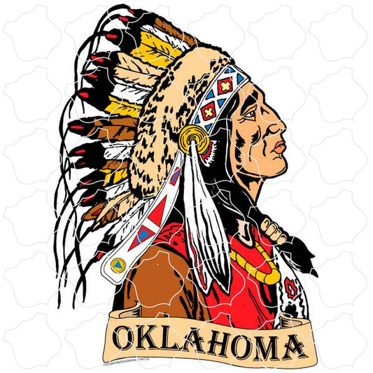 Oklahoma Native American Side View