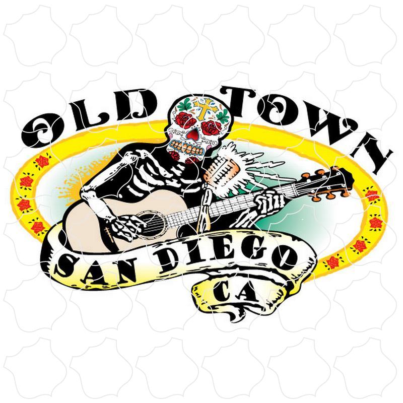 Old Town San Diego Skeleton Playing Guitar