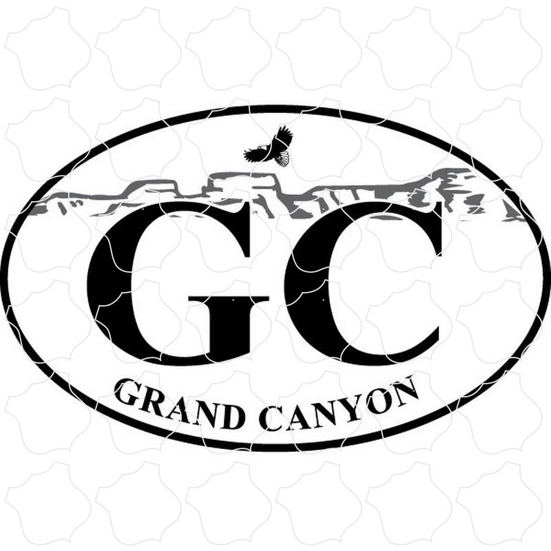 Grand Canyon, AZ Canyon Mountain Euro Oval