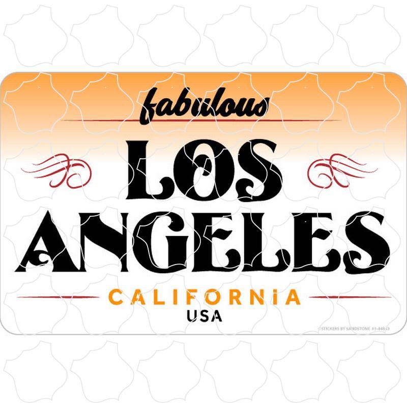 Los Angeles, California Fabulous License Plate