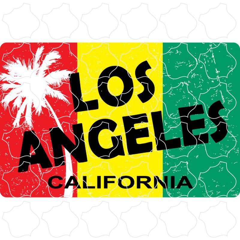 Los Angeles, California Rasta Flag