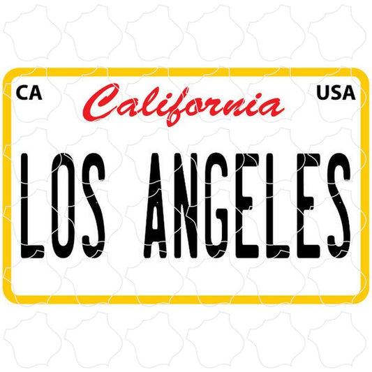 Los Angeles License Plate