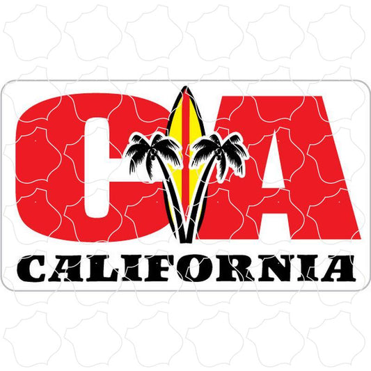 California Fat Letters Surfboard