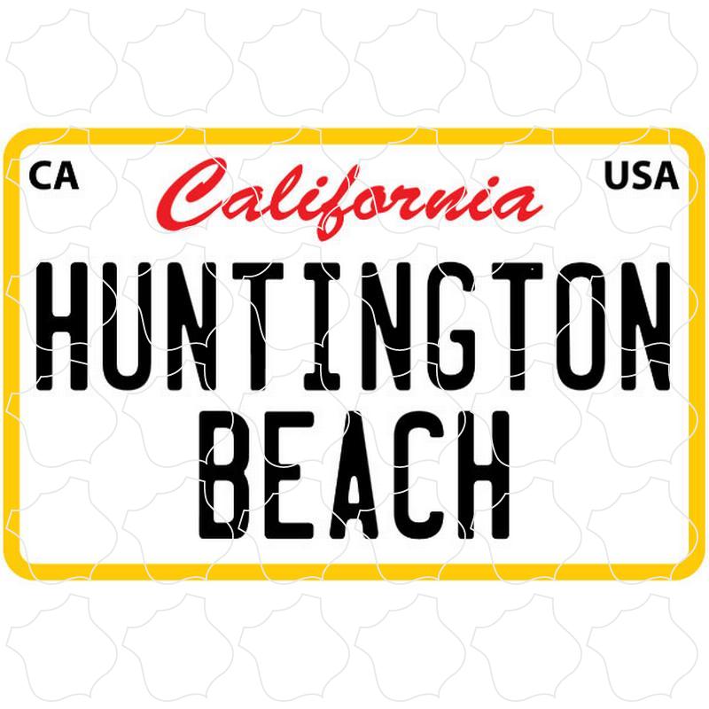 Huntington Beach California Basic License Plate