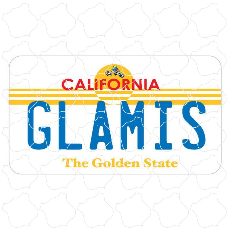 Glamis, California License Plate
