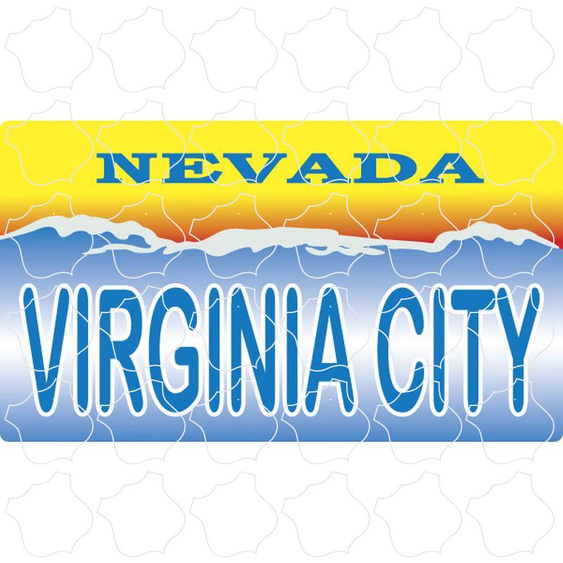 Virginia City Nevada Virginia City Nevada License Plate