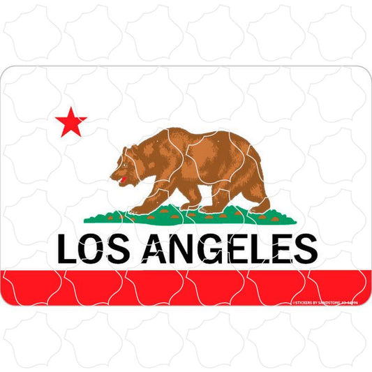 Los Angeles California Flag Bear