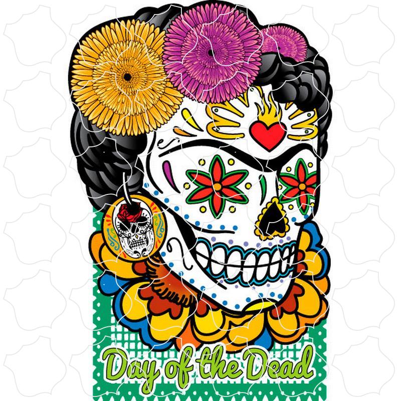 Day of the Dead Frida Sugar Skull